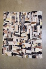 Schapenvacht tapijt patchwork in Toscaans lam
